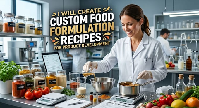 create food formulation recipes for product development