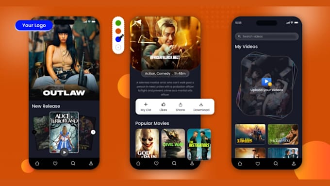 develop ott video on demand app and web, short drama app, vertical video app
