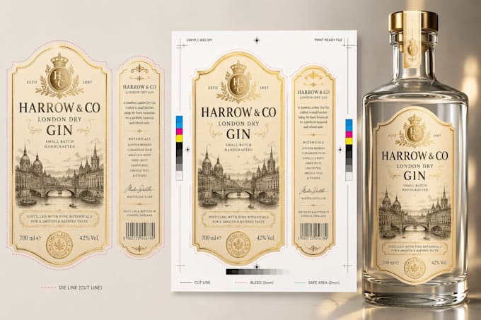 convert ai generated label designs into print ready packaging labels