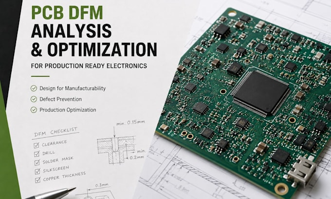 perform pcb dfm analysis and optimization for production ready electronics