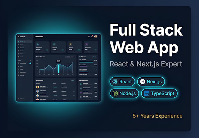 build a full stack web application using react and nextjs