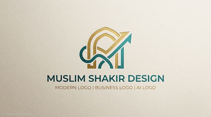 do professional modern logo design with ai technology