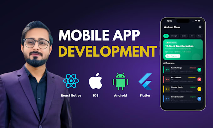 do react native flutter ai mobile app development for ios android
