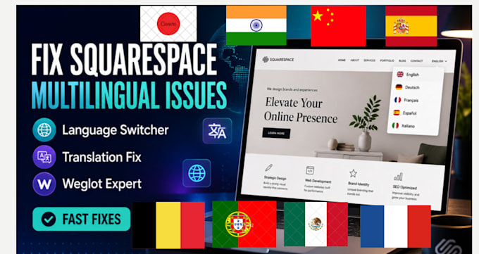 fix squarespace multilingual website and language switcher issues