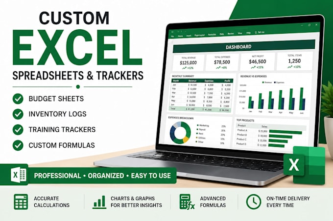 create a custom excel spreadsheet or tracker