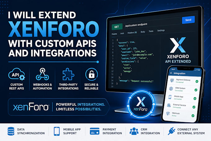 extend xenforo with custom apis and integrations