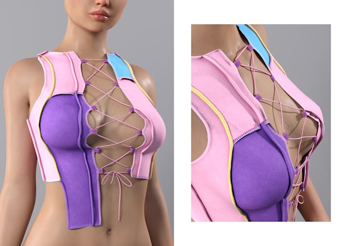 create realistic 3d clothing for second life, sims4, second life mesh, texture