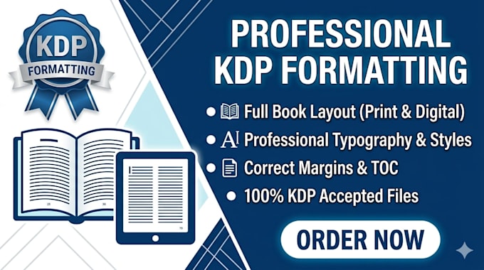 perform flawless manual book formatting for KDP and ingramspark
