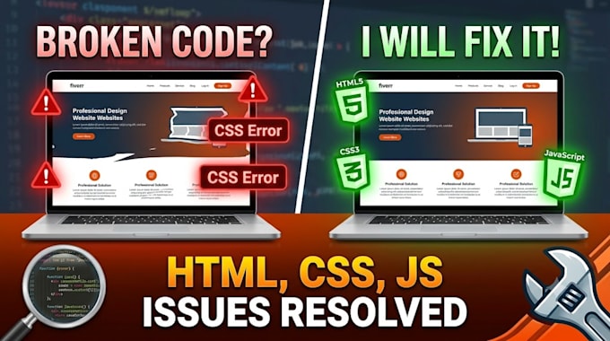 fix html,css, and javascript issues