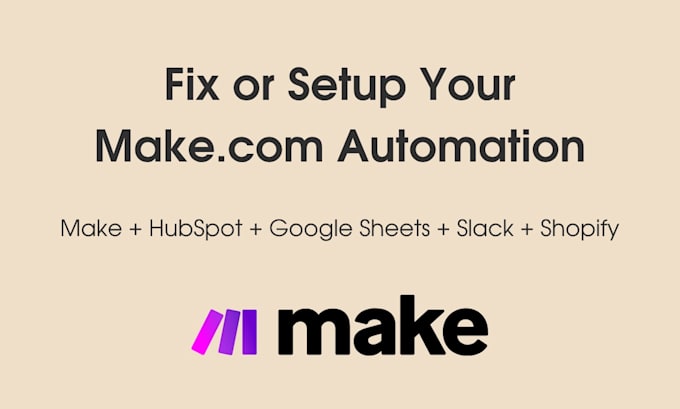 fix or set up your make com automation scenario