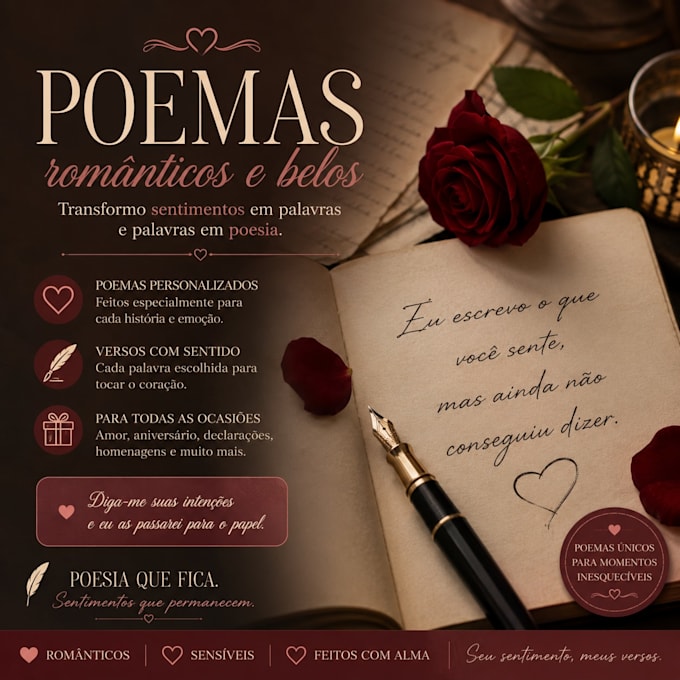 poemas lindos e belos