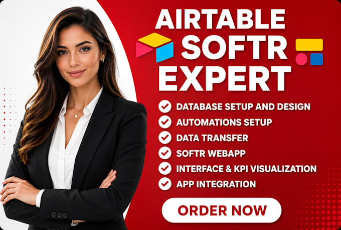 setup airtable database, airtable automation, airtable crm, webapp expert, softr