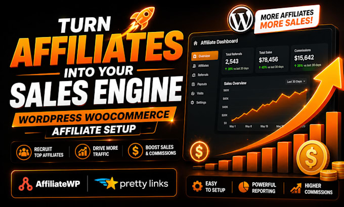 set up a wordpress woocommerce affiliate program using affiliatewp