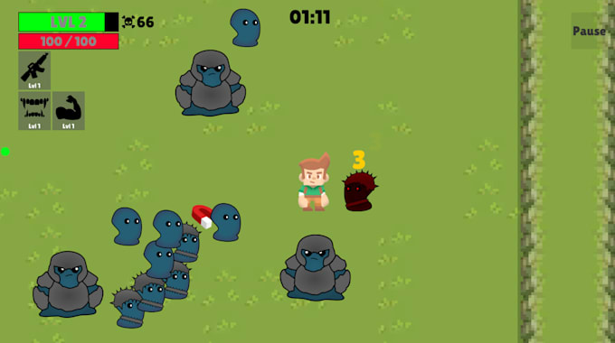 develop a complete 2d game prototype in unity