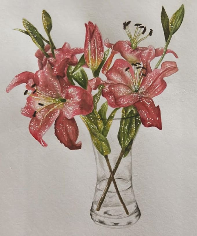 paint a watercolour flower