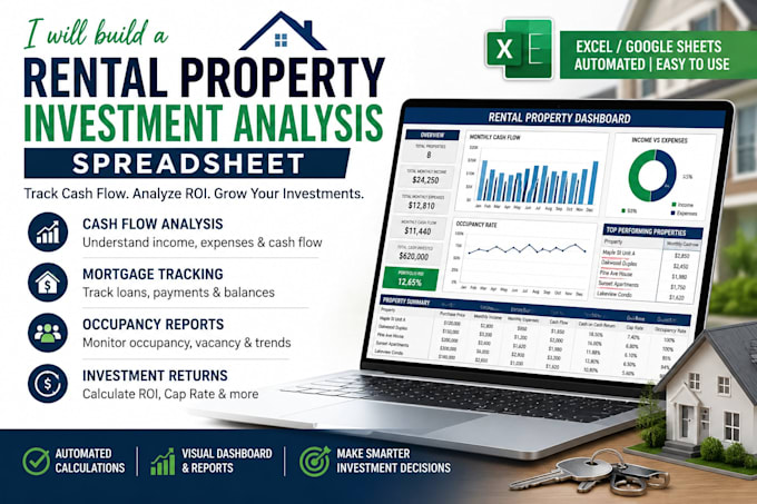 build a rental property investment analysis spreadsheet
