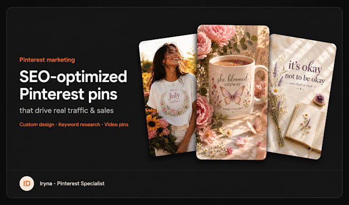 design custom SEO optimized pinterest pins for your business