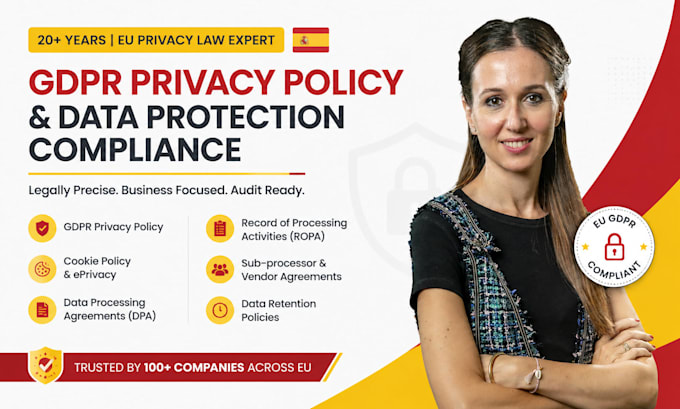 draft gdpr privacy policy and data protection compliance documents