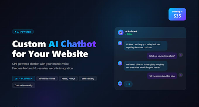 build a custom ai chatbot for your website using gpt or claude API