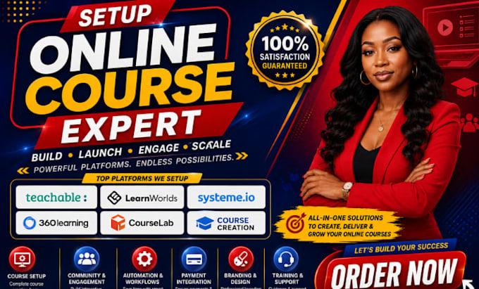 setup teachable learnworlds systeme io 360learning courselab course creation