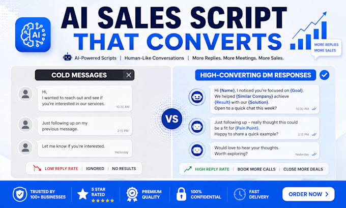 ai sales scripts and dm copywriting for cold outreach