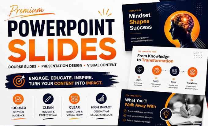 turn your course content into visually appealing slides