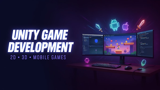 create unity 2d ,3d mobile game development for android ios and pc