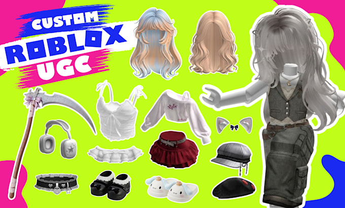 create roblox ugc hair, accessories, character and help upload them for you