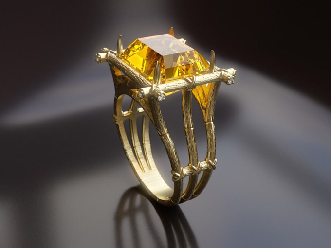 custom jewelry cad models ready for printing and casting