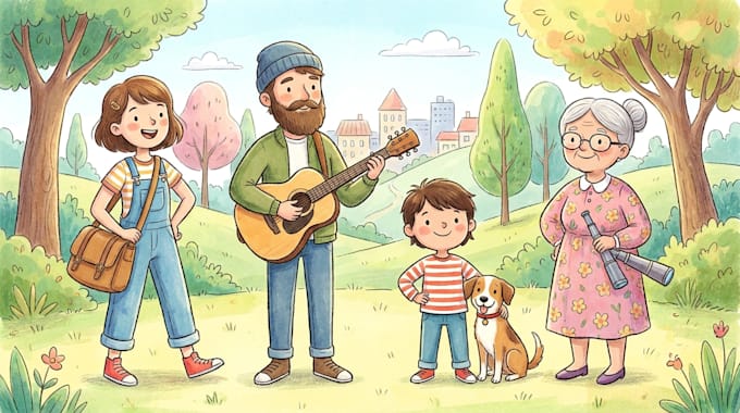 draw cartoon illustrations for you