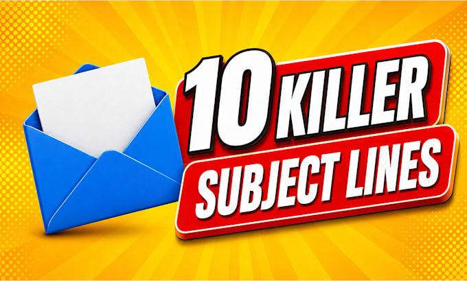 write 10 high converting email subject line for your product