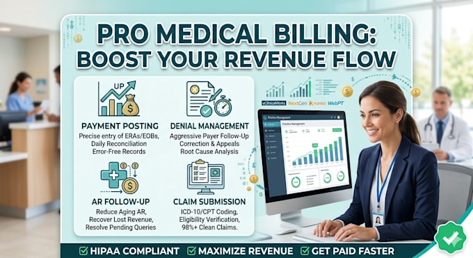 do medical billing, payment posting, and denial management