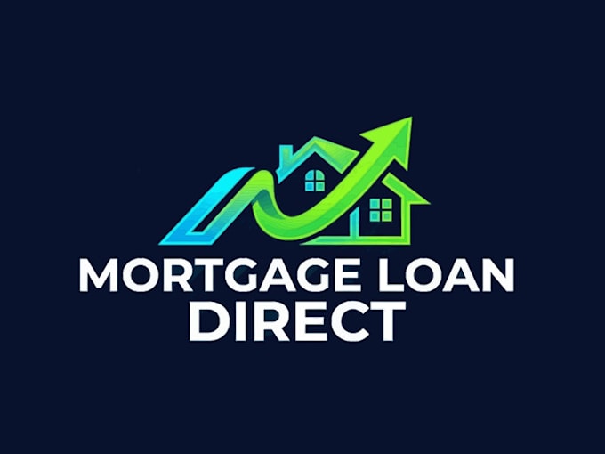 do mortgage loan direct mascot logo design
