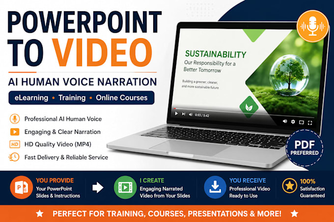 create narrated elearning training videos from powerpoint