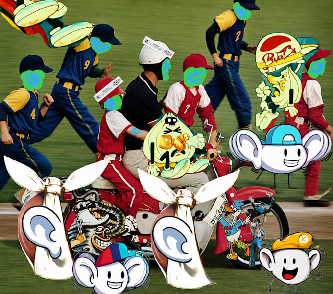 make collage art and make characters