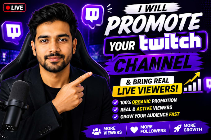 promote your youtube or twitch live stream using ads and SEO strategy
