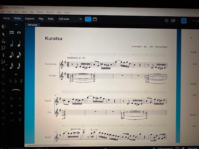 encode your handwritten music sheet