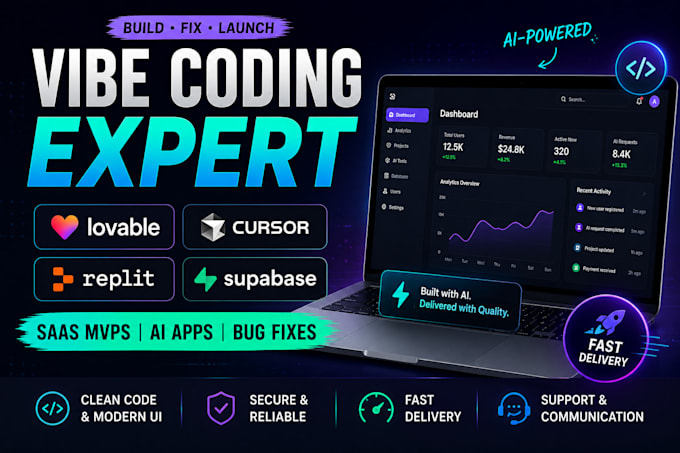 fix lovable ai, replit, base44, cursor and vibe coding web apps