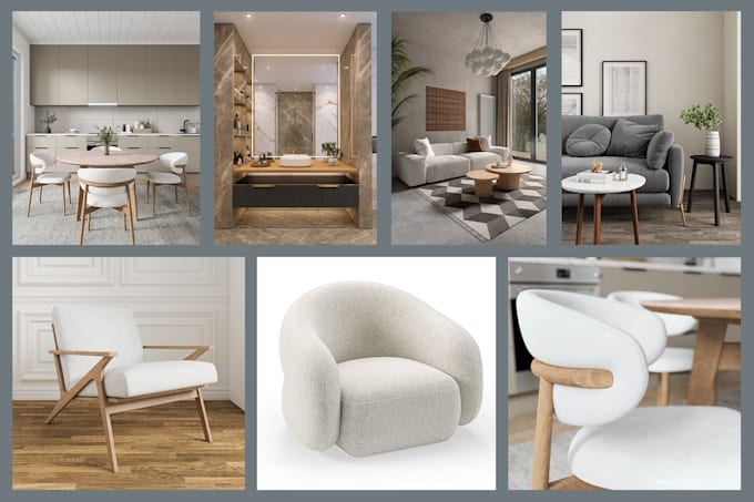 create furniture renders for ecommerce