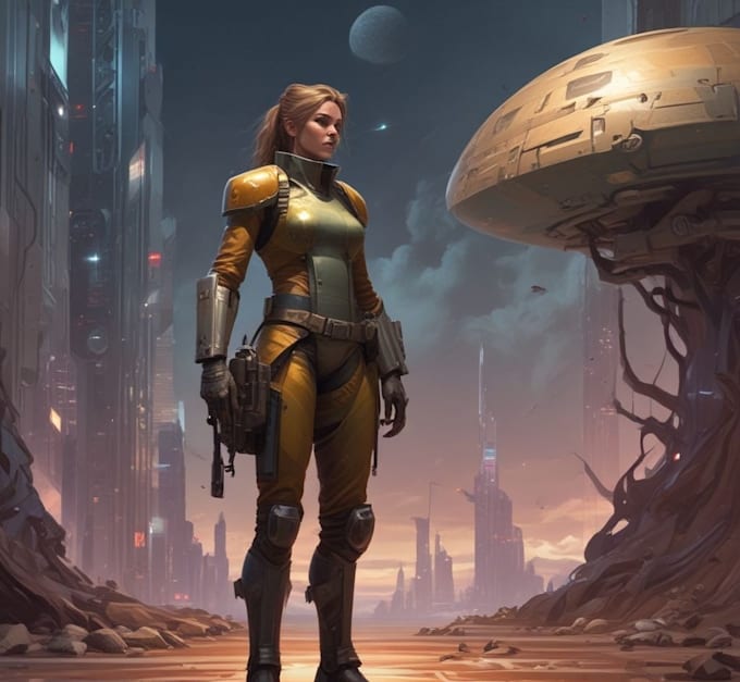 create star wars and sci fi illustration