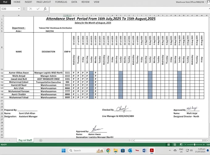 process payroll, overtime, and salary calculations