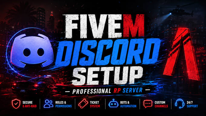 setup a professional fivem discord server