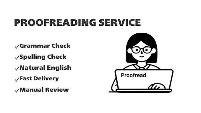 proofread and edit your english text manually