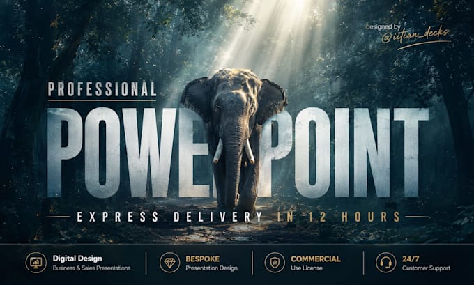 design a premium 3d pitch deck, powerpoint and business presentation