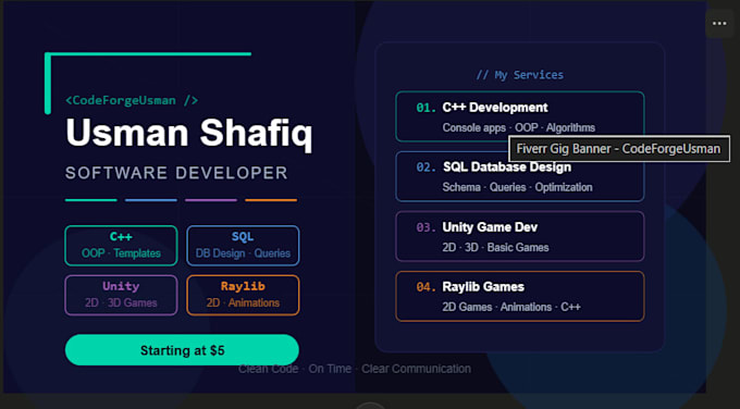 build c plus plus programs databases and unity games