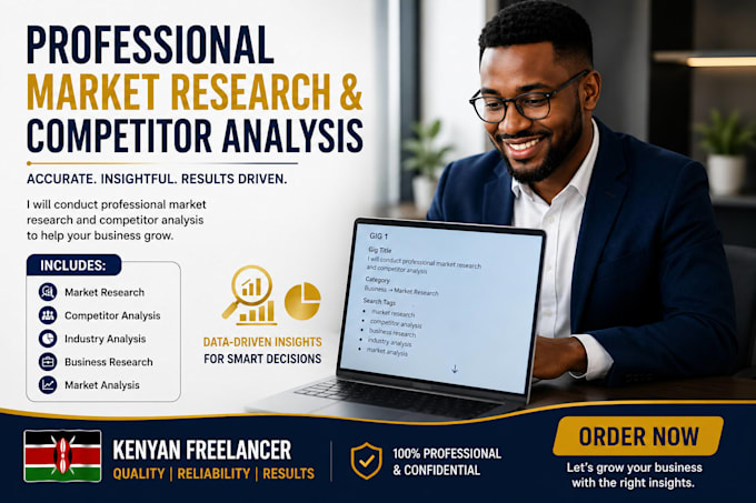 do professional market research and competitor analysis