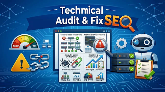 do advanced technical SEO audit and fix errors
