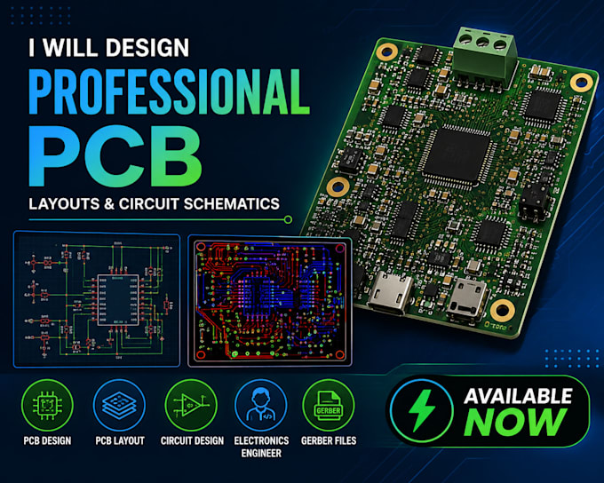 design high quality pcb layouts and circuit schematics