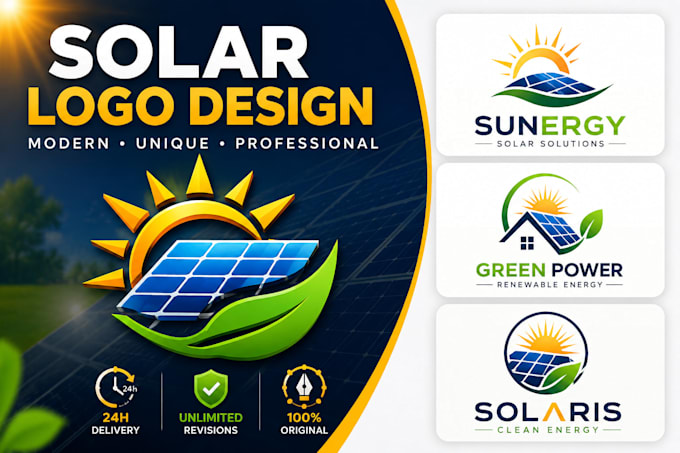plumbing, hvac, electrical and solar logo