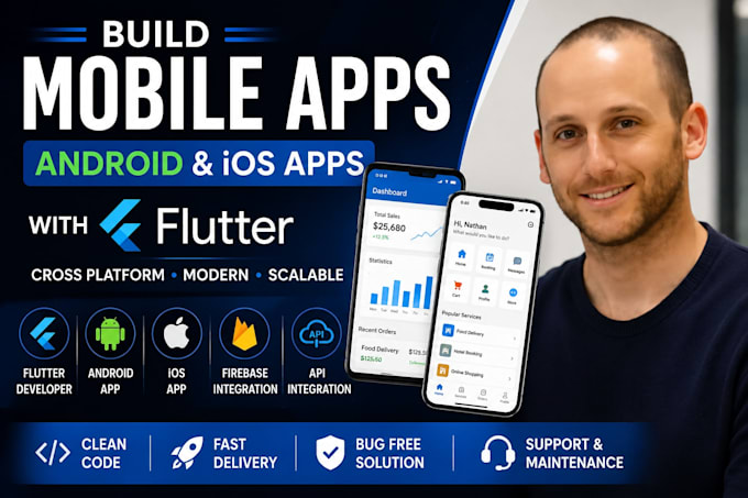 do mobile app development android ios app building mobile app flutter developer